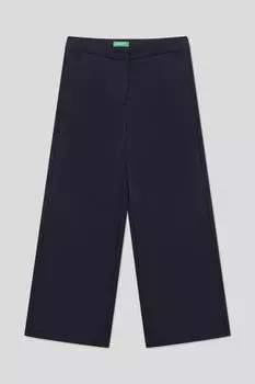 Однотонные брюки широкого кроя Benetton