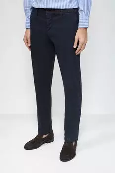 Однотонные брюки слаксы из хлопка Bomboogie