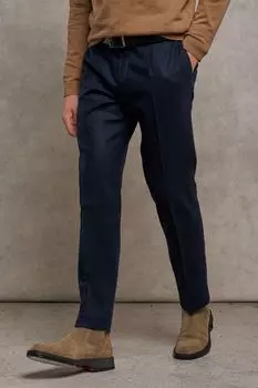 Однотонные брюки-слаксы с добавлением шерсти DTMD