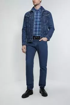 Однотонные джинсы прямого кроя MARCO DI RADI