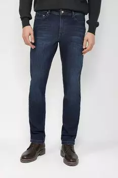 Однотонные джинсы с легкими потертостями DIGEL