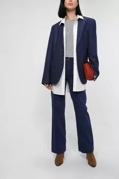 Однотонные джинсы с высокой посадкой Taifun