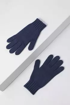 Однотонные перчатки из шерсти Benetton