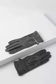 Однотонные перчатки с декором Auranna