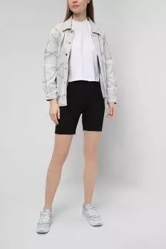 Однотонные шорты из джерси Calvin Klein Jeans