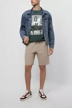 Однотонные шорты из хлопка Esprit Edc