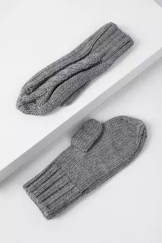 Однотонные варежки с добавлением шерсти Auranna