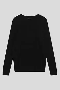 Однотонный джемпер из хлопка и шерсти D.Molina