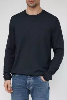 Однотонный джемпер из хлопка LERROS