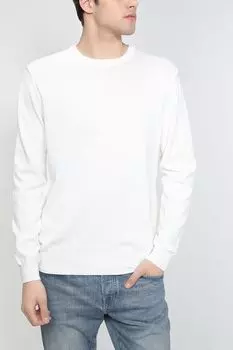 Однотонный джемпер из хлопка MARCO DI RADI