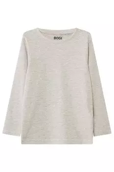 Однотонный лонгслив из хлопка Bogi