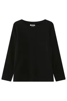 Однотонный лонгслив из хлопка Bogi