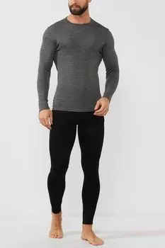 Однотонный лонгслив из шерсти Norveg