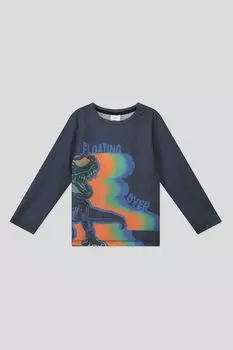 Однотонный лонгслив с принтом s.Oliver