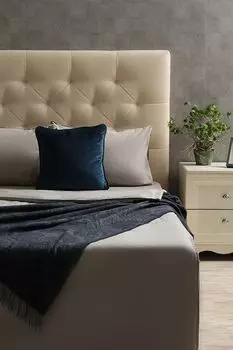 Однотонный плед с принтом Marzotto