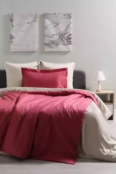 Однотонный пододеяльник из хлопка COINCASA