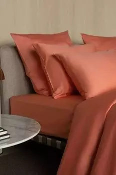 Однотонный пододеяльник из сатина Mollen