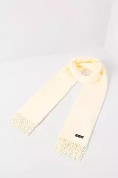 Однотонный шарф с кистями Fraas