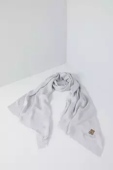Однотонный шарф с нашивкой Мишка Moschino
