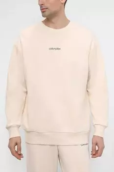 Однотонный свитшот из органического хлопка COLORPLAY