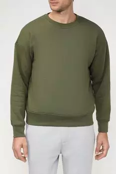 Однотонный свитшот из смесового хлопка MARCO DI RADI