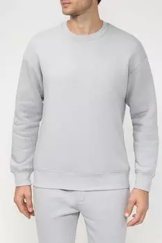 Однотонный свитшот из смесового хлопка MARCO DI RADI