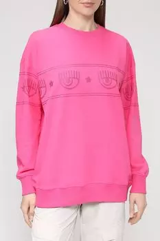 Однотонный свитшот со стразами Chiara Ferragni