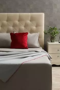 Однотонный текстильный плед COINCASA