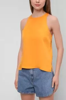Однотонный топ из вискозы Calvin Klein