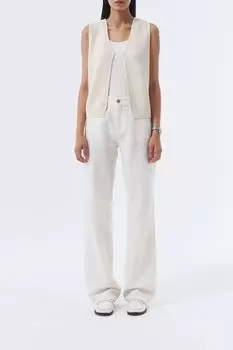 Однотонный вязанный жилет Dunst