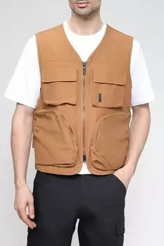 Однотонный жилет с карманами Bomboogie