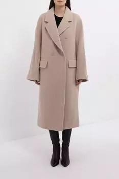 Пальто двубортное из смесовой шерсти SABRINA SCALA