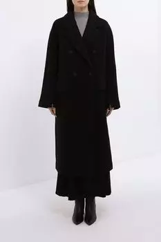 Пальто двубортное из смесовой шерсти SABRINA SCALA