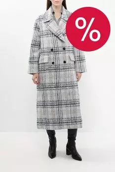 Пальто двубортное в клетку Tommy Jeans