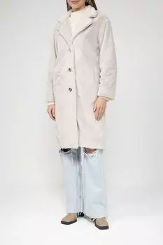 Пальто из искусственного меха прямого кроя More&More