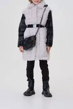 Пальто из искусственного меха с сумочкой Choupette