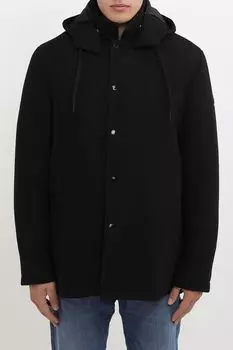 Пальто из смесовой шерсти с капюшоном DIGEL