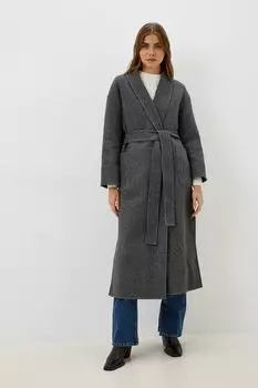 Пальто из смесовой шерсти с поясом SABRINA SCALA