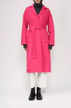 Пальто из смесовой шерсти со съемным поясом BELUCCI