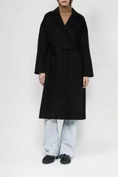 Пальто из смесовой шерсти со съемным поясом BELUCCI