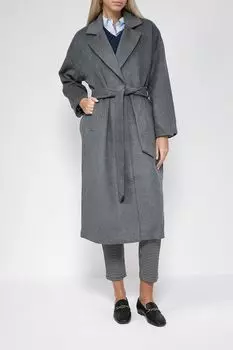 Пальто из смесовой шерсти свободного кроя BELUCCI