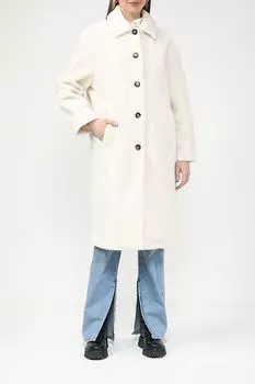 Пальто на пуговицах прямого кроя Piombo