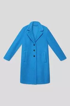 Пальто однобортное прямого кроя Emme Marella