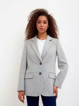 Пальто-пиджак из шерсти и вискозы Vinnis