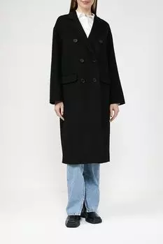 Пальто прямого кроя из смесовой шерсти BELUCCI