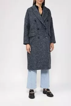 Пальто прямого кроя с добавлением шерсти BELUCCI