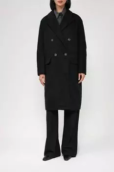 Пальто прямого кроя с добавлением шерсти SABRINA SCALA