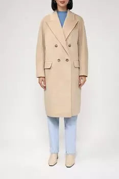 Пальто прямого кроя с добавлением шерсти SABRINA SCALA