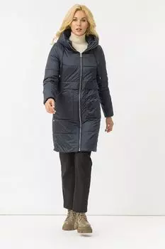 Пальто пуховое с капюшоном и карманами AVI