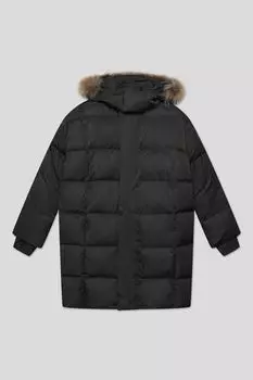 Пальто пуховое с меховой опушкой Silver Spoon Outdoor